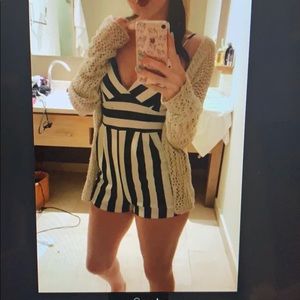 Striped romper